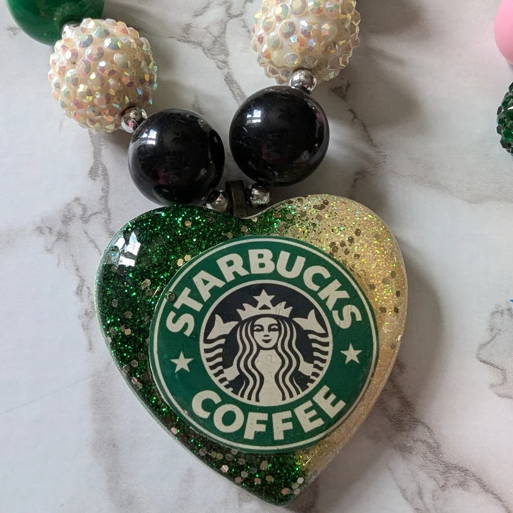 Starbucks Bubblegum kids necklaces